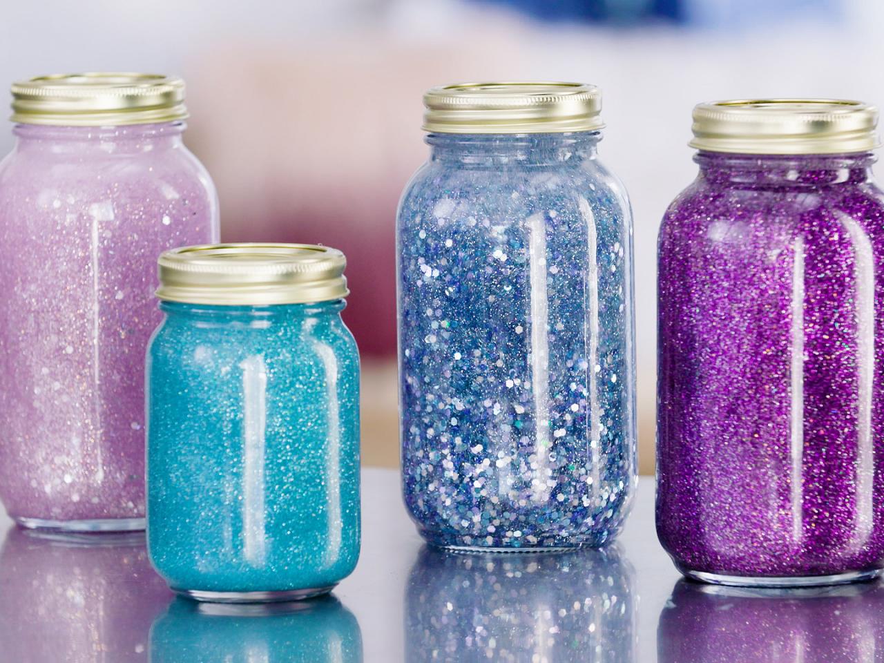 DIY glittercalm down jar tutorial